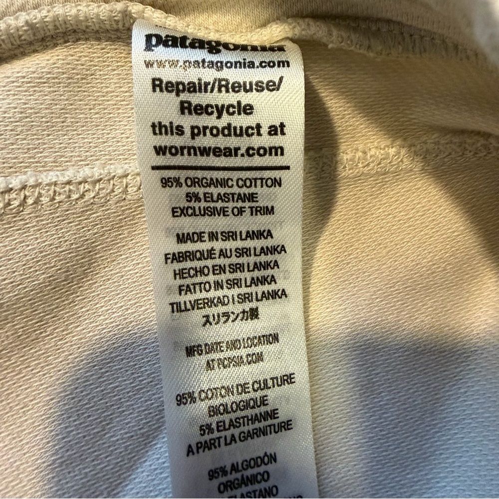 Patagonia Women’s organic cotton slim fit cuffed jogger drawstring Pants medium - Picture 7 of 7